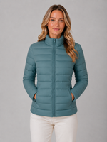 Women’s Lightweight Puffer Summer Jacket – Slim Fit Zip-Up Coat