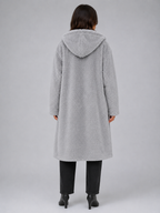 Women’s Long Hooded Teddy Coat – Oversized Borg Winter Coat