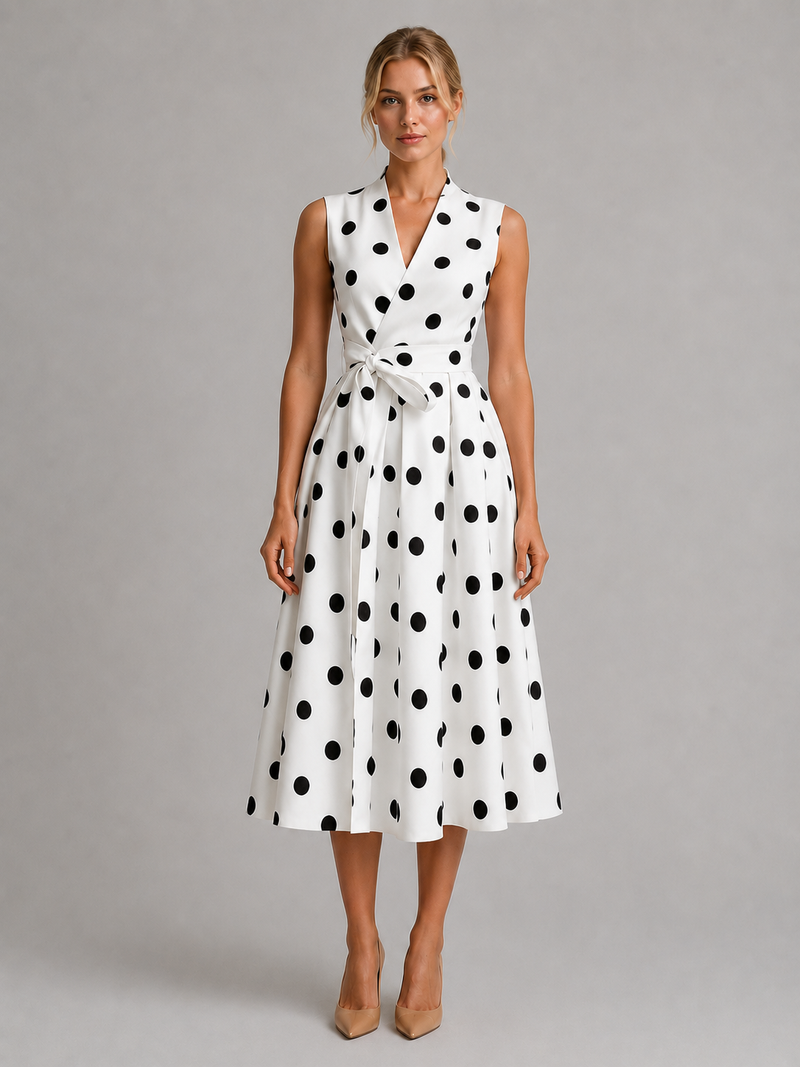 summer polka dot dresses Maxi Dress Wrap Style with High Slit, Short Sleeve Ella Etc Lightweight woven fabric with a smooth feel thats perfect for warm spring and summer days Buy Navy Blue Polka Dot