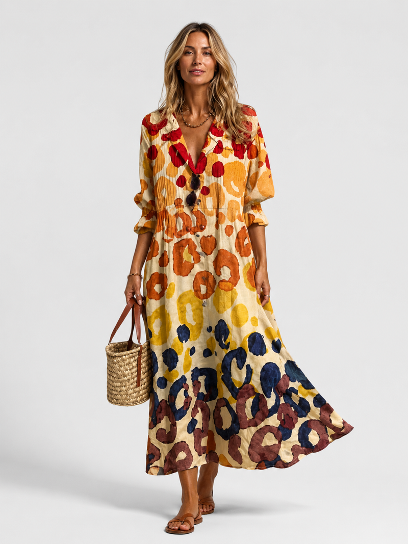 printed shirt dress Women's Printed Shirt Dress – Relaxed Flattering Fit – Montleigh
