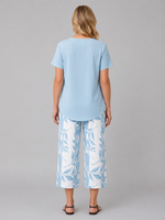 Women's Relaxed Two-Piece Set – Layered Top & Wide Leg Trousers