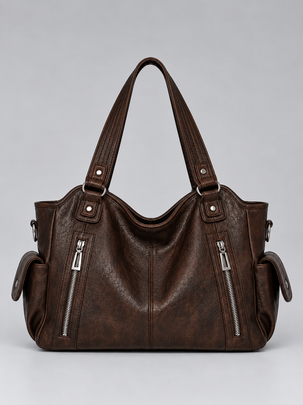Women’s Spacious Shoulder Bag – Multi Pocket Tote Handbag