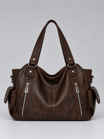 Women’s Spacious Shoulder Bag – Multi Pocket Tote Handbag