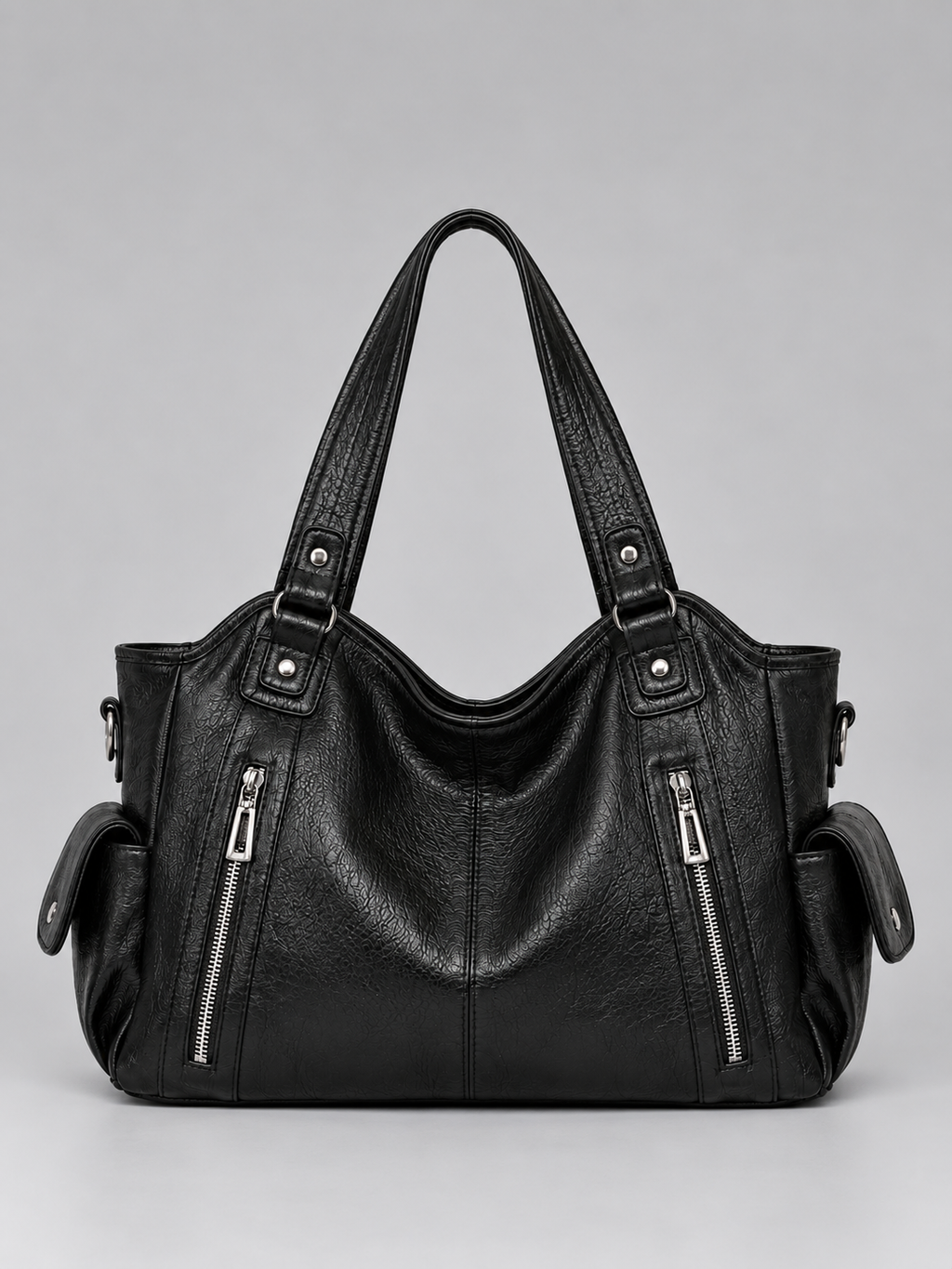 Women’s Spacious Shoulder Bag – Multi Pocket Tote Handbag