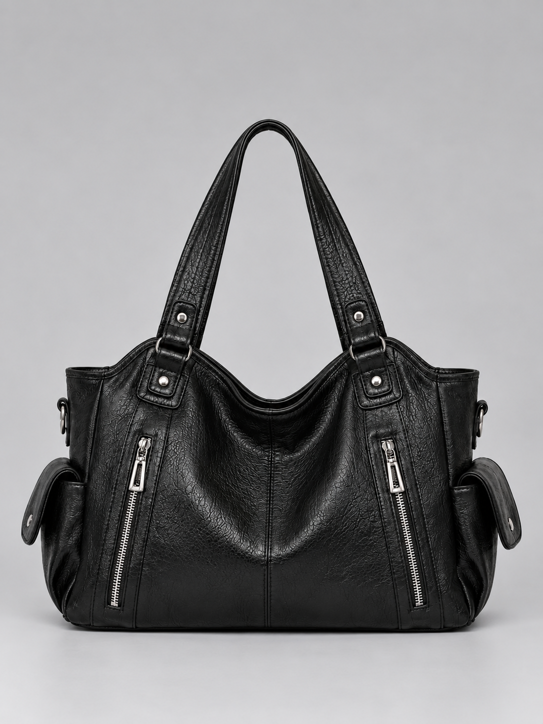 Women’s Spacious Shoulder Bag – Multi Pocket Tote Handbag