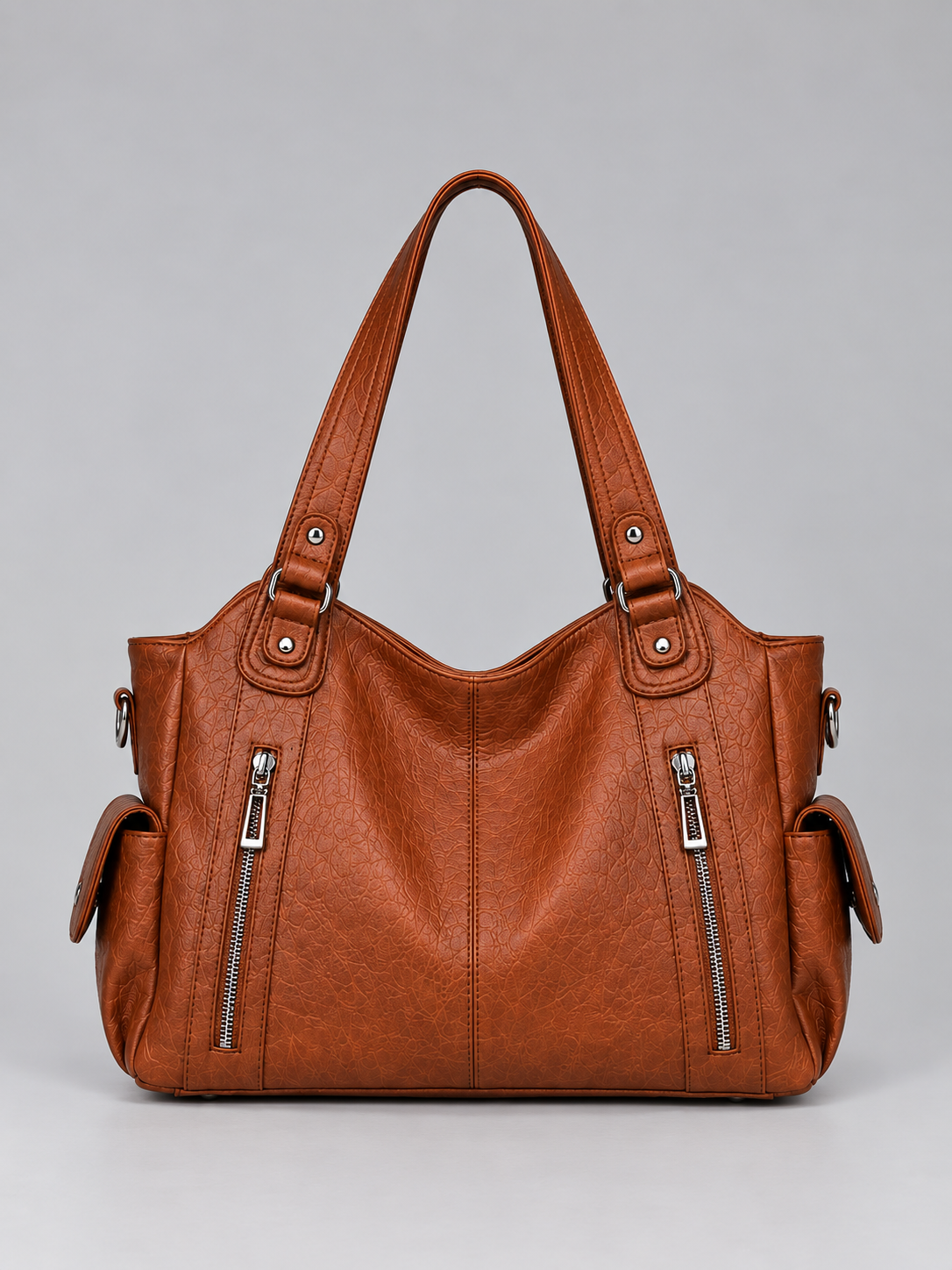 Women’s Spacious Shoulder Bag – Multi Pocket Tote Handbag