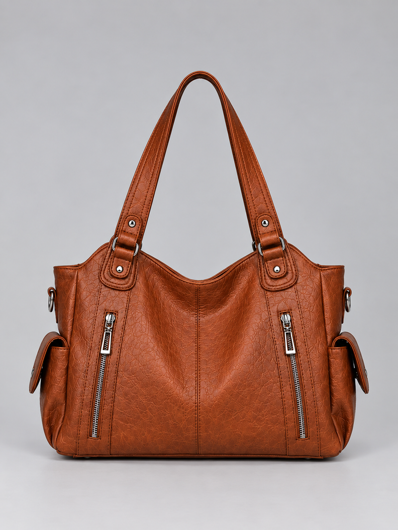 Women’s Spacious Shoulder Bag – Multi Pocket Tote Handbag