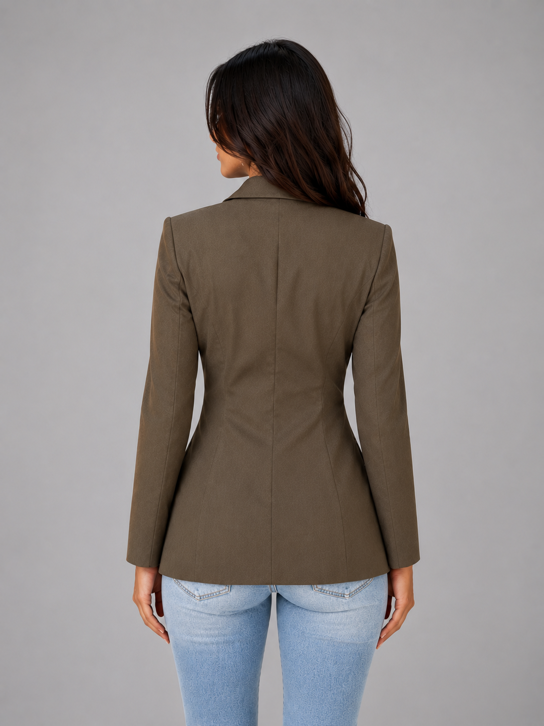 Women's Single Breasted Tailored Blazer – Smart Office Jacket