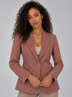 Women’s Single Breasted Tailored Blazer – Smart Casual Wool Blend Jacket