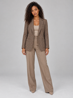 Women’s Single Breasted Tailored Blazer – Smart Casual Wool Blend Jacket