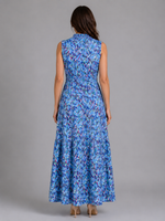Women's Sleeveless Tiered Maxi Dress – Summer Holiday Style