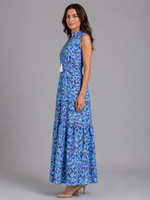 Women's Sleeveless Tiered Maxi Dress – Summer Holiday Style