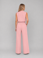 Women's Sleeveless Wide Leg Co-Ord Set – Casual Two-Piece Outfit