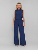 Women's Sleeveless Wide Leg Co-Ord Set – Casual Two-Piece Outfit