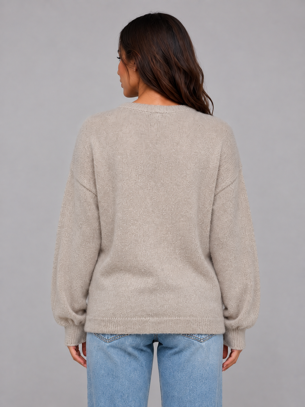 Women's Soft Knit Cardigan – Crew Neck Button Front