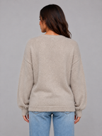 Women's Soft Knit Cardigan – Crew Neck Button Front