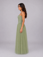 Women's Strapless Corset Tulle Maxi Dress – Sculpted Evening Gown