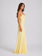 Women’s Sweetheart Neck Maxi Dress – Wedding Guest Gown
