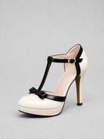 Women’s T-Bar Platform Heels – Elegant Comfortable Summer Shoes