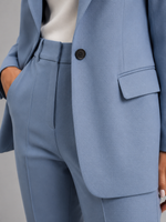 Women’s Tailored Blazer & High-Waist Trousers Set – Elegant Structured Suit