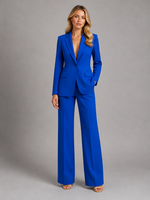 Women’s Tailored Blazer and Wide-Leg Trousers Set – Smart Occasion Style
