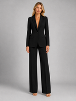 Women’s Tailored Blazer and Wide-Leg Trousers Set – Smart Occasion Style