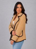 Women’s Teddy Fleece Jacket – Borg Button Front Coat