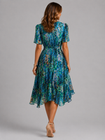 Women’s V-Neck Summer Dress – Flowing Silhouette