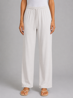 Women's Relaxed Drawstring Trousers – Wide Leg Casual Fit