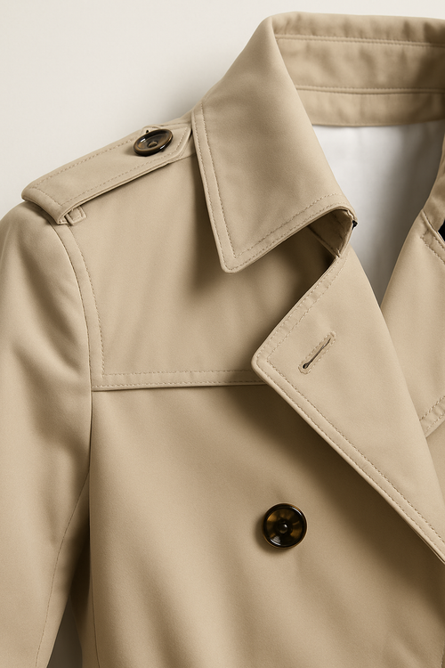 Men’s Belted Trench Coat – Classic Tailored Style