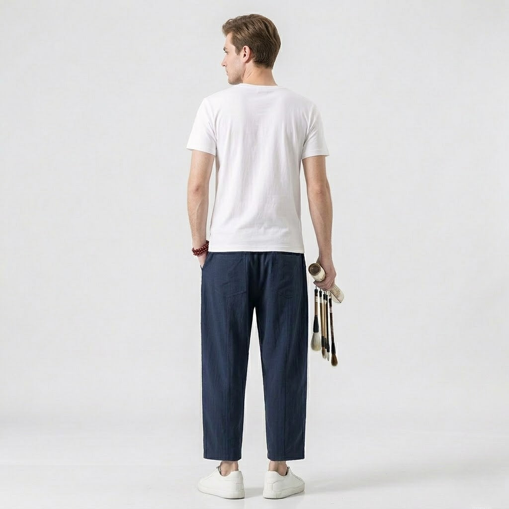 Montleigh | Men’s Cotton Comfortable Trousers – Casual Fit