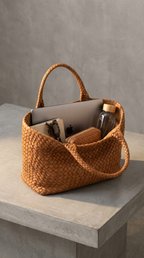 Montleigh | Woven Leather Tote