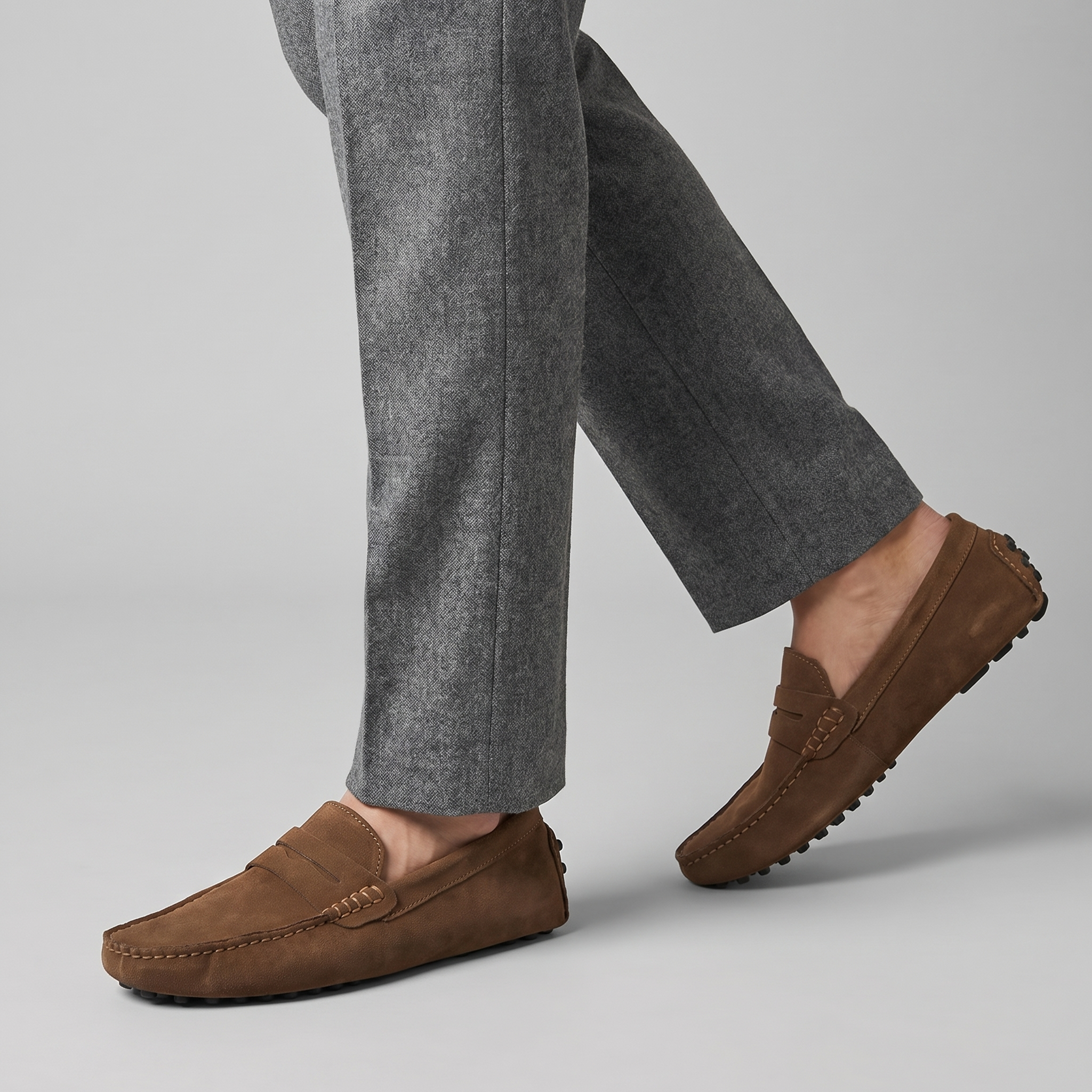 Montleigh | Men’s Slip-On Loafers – Suede Look Casual Elegance