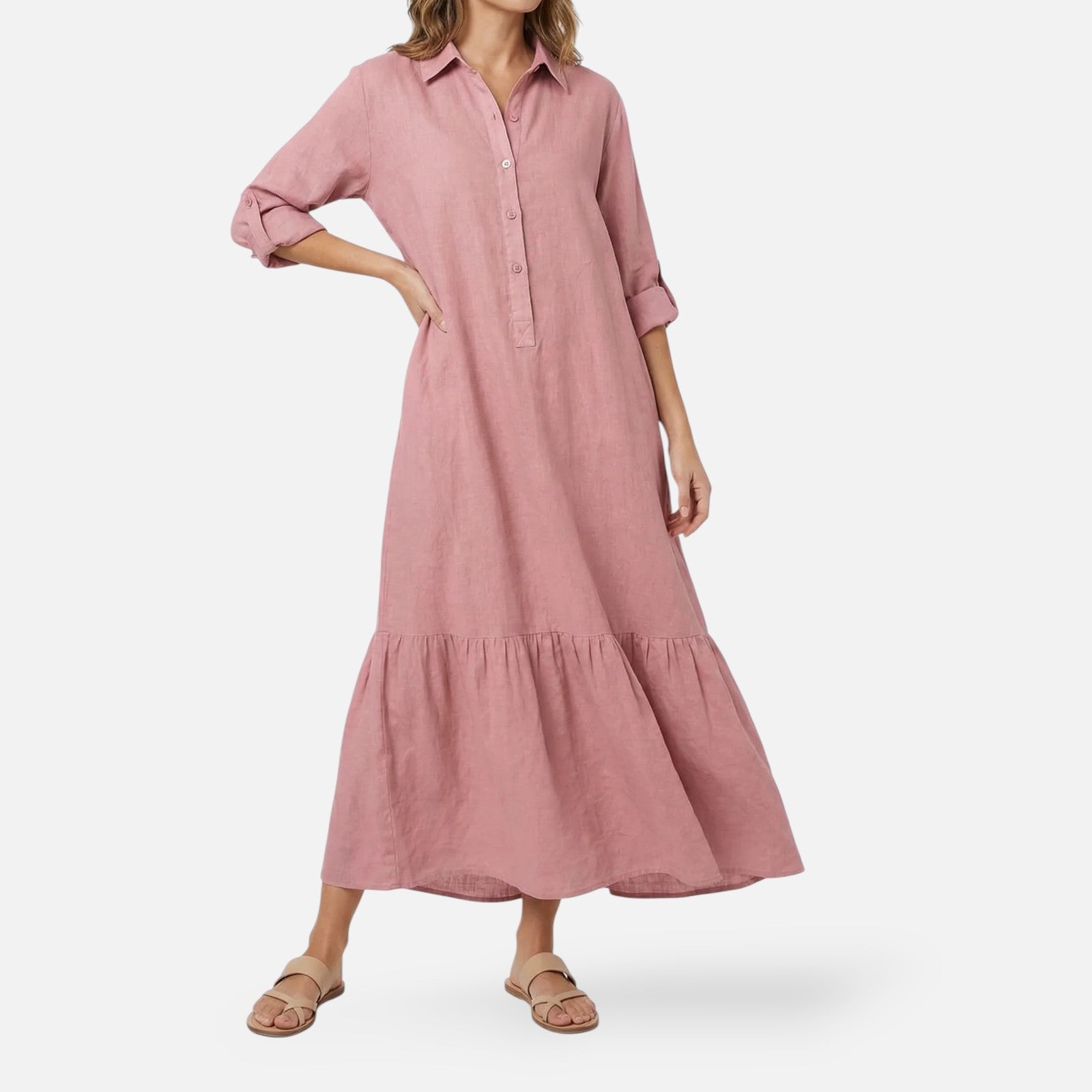 Montleigh | Women's Cotton Blend Maxi Dress – Summer Elegance