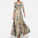 Women’s Floral Maxi Dress – Flowing Silhouette