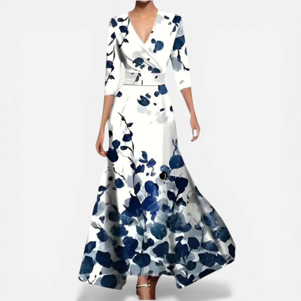Women’s Floral Maxi Dress – Flowing Silhouette