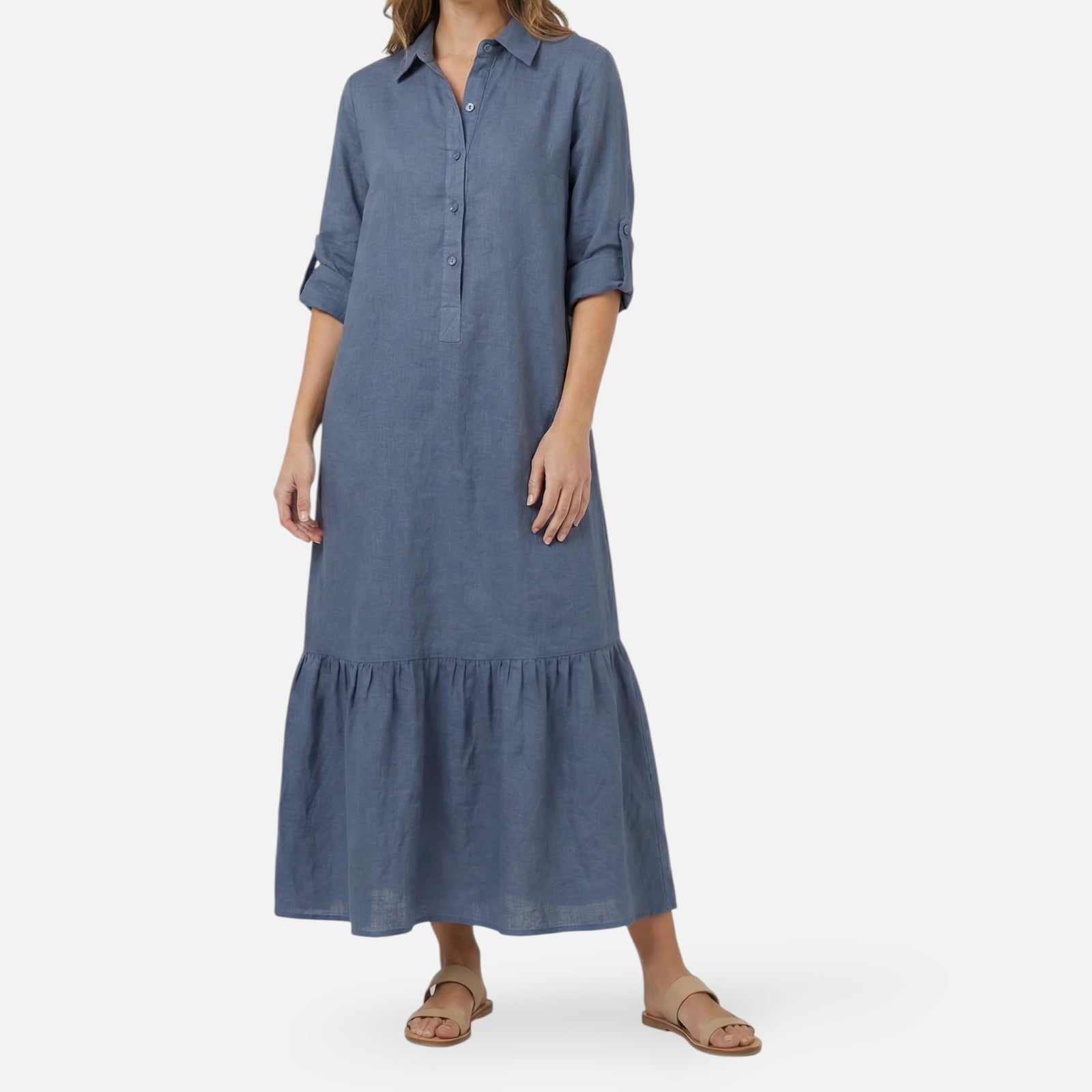 Montleigh | Women's Cotton Blend Maxi Dress – Summer Elegance