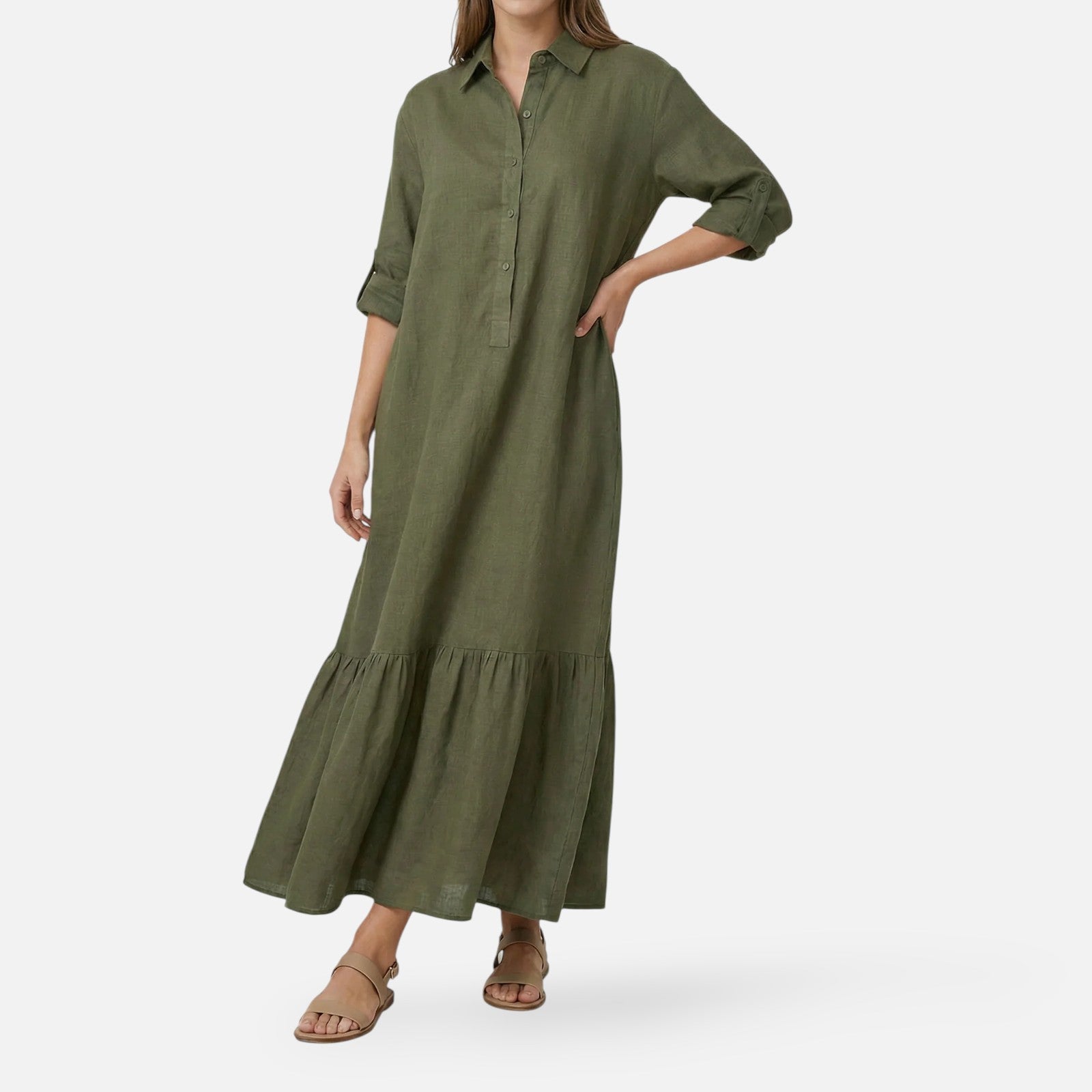 Montleigh | Women's Cotton Blend Maxi Dress – Summer Elegance