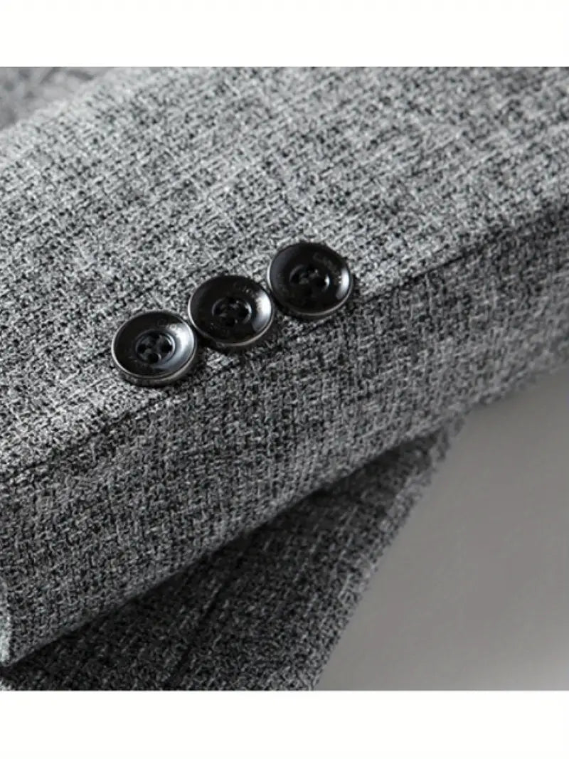 Men’s Slim Fit Tailored Blazer – Smart-Casual Structured Jacket
