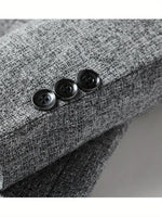 Men’s Slim Fit Tailored Blazer – Smart-Casual Structured Jacket