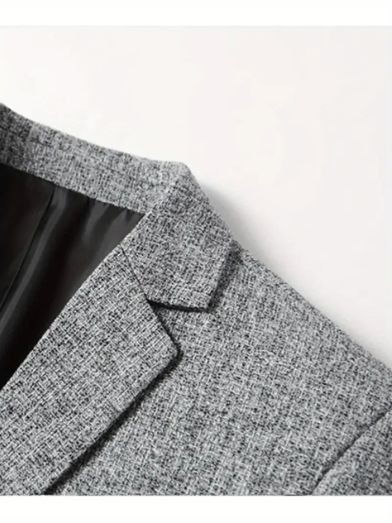 Men’s Slim Fit Tailored Blazer – Smart-Casual Structured Jacket