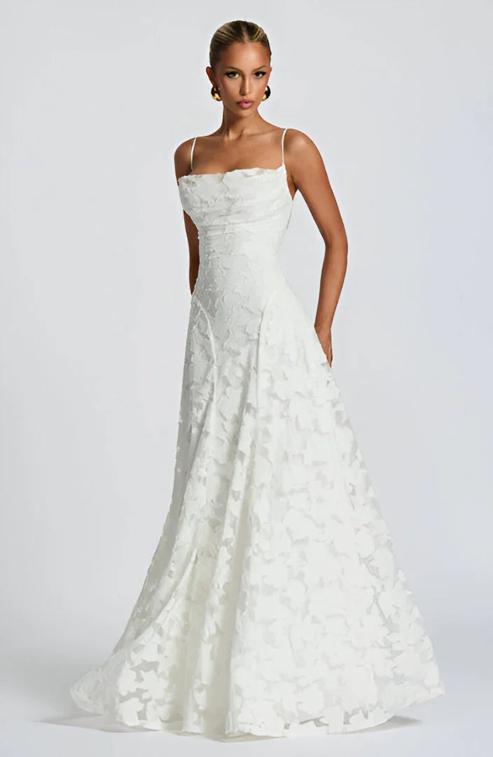 Women’s Floral Maxi Dress – Elegant Silhouette