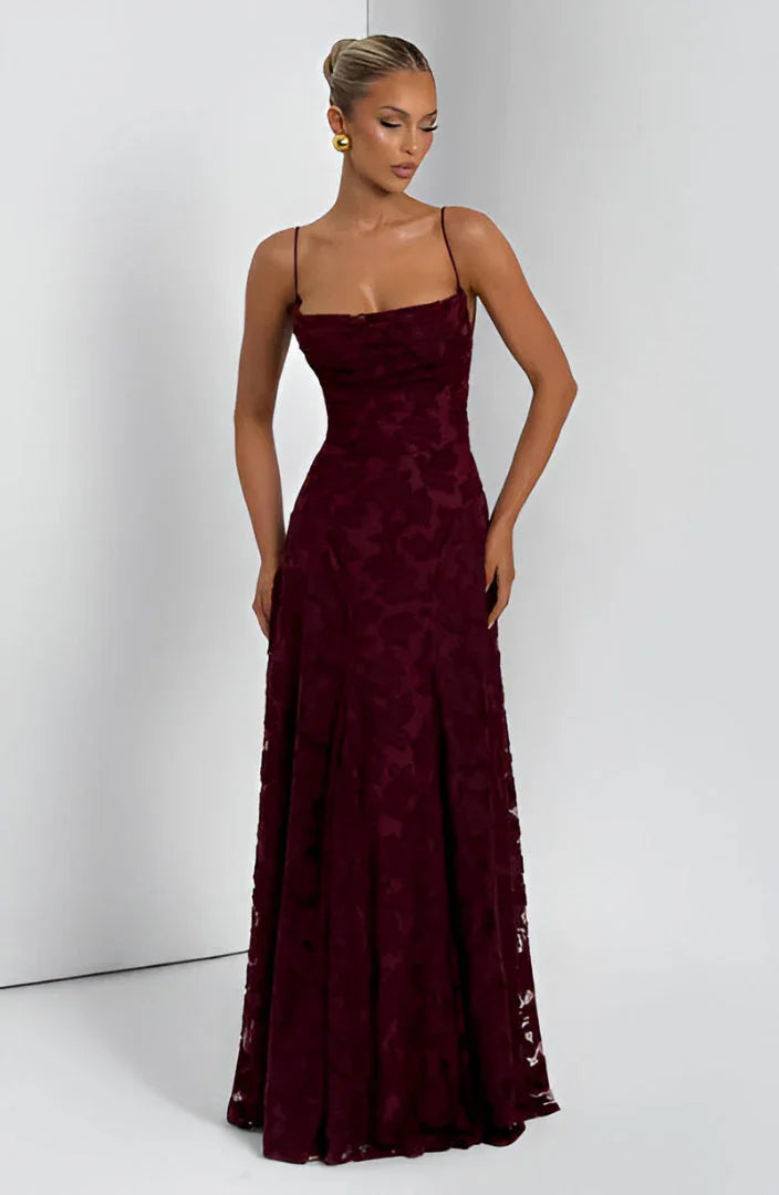 Women’s Floral Maxi Dress – Elegant Silhouette