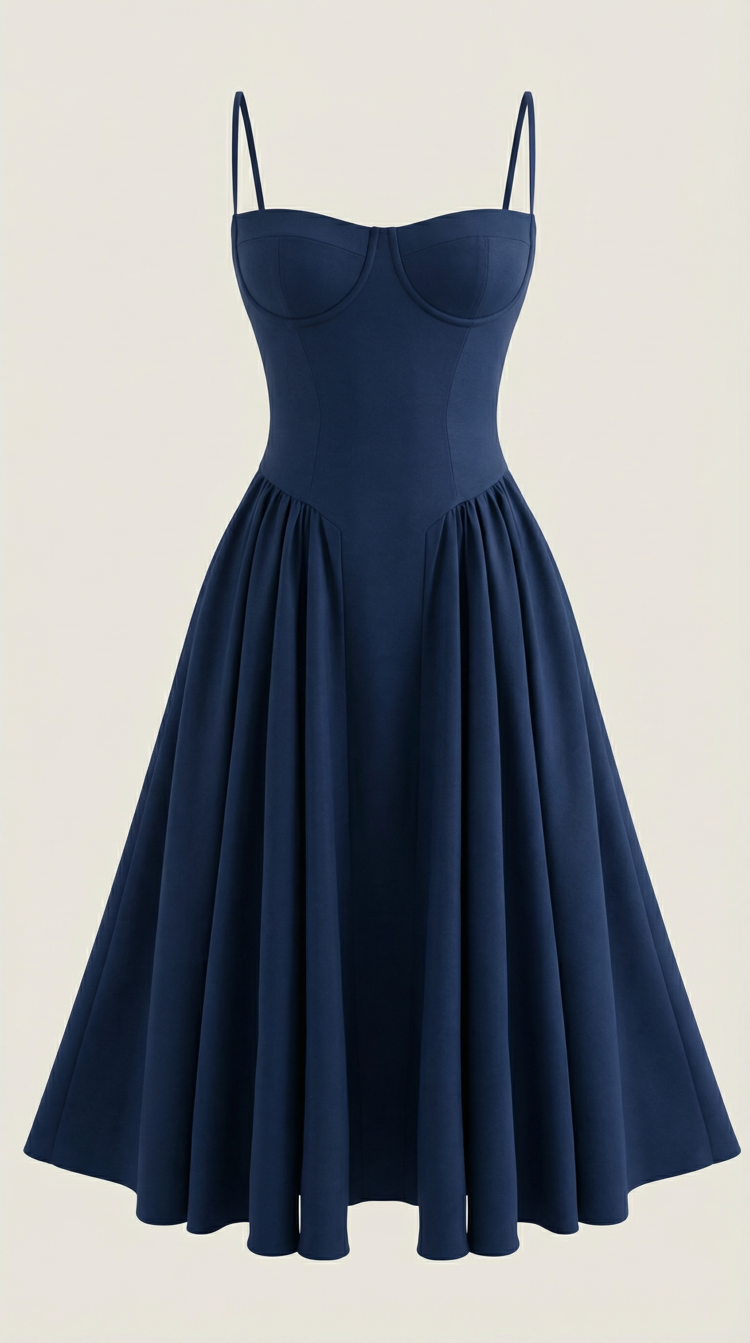 Montleigh | Women’s Floral Corset Midi Dress – Elegant Silhouette