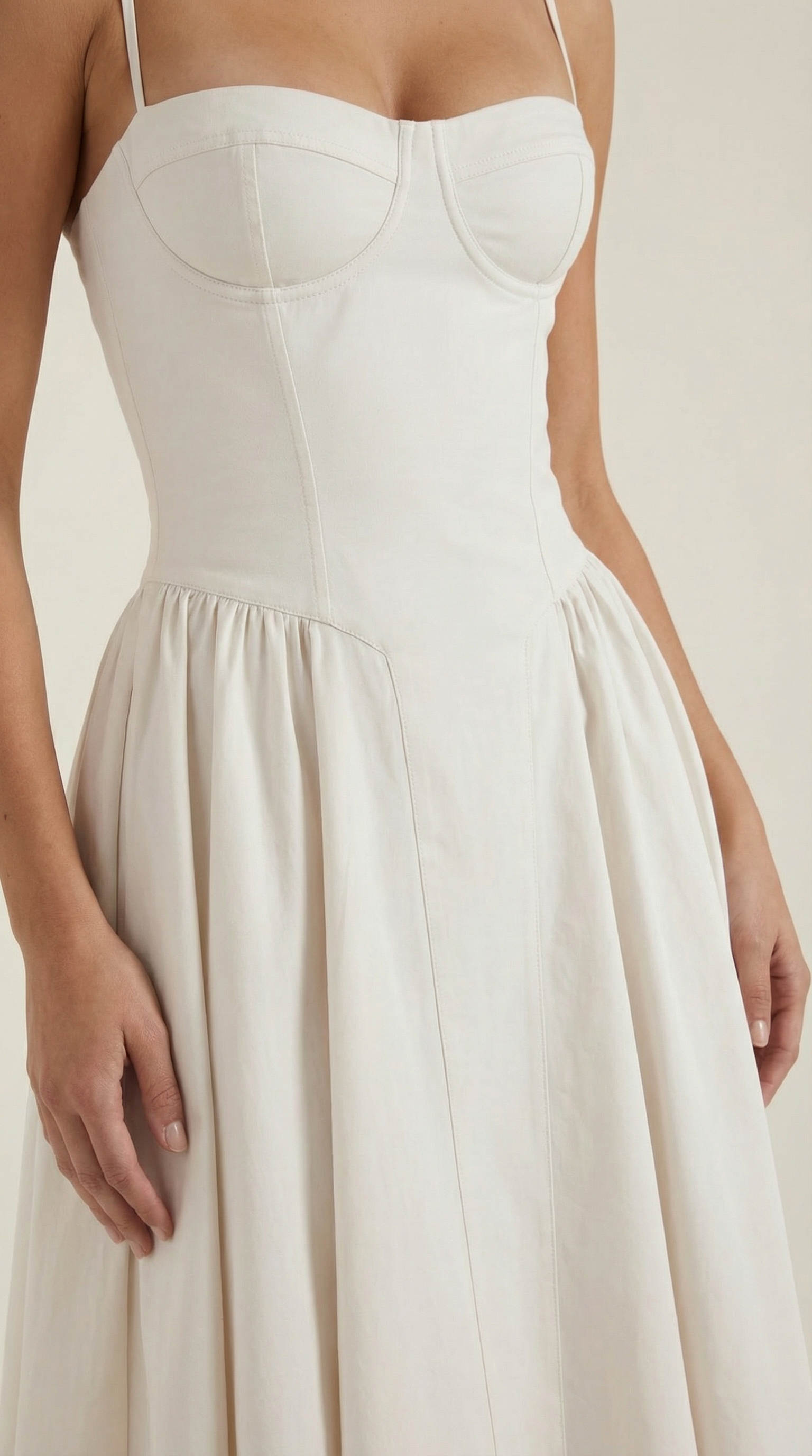 Montleigh | Women’s Floral Corset Midi Dress – Elegant Silhouette