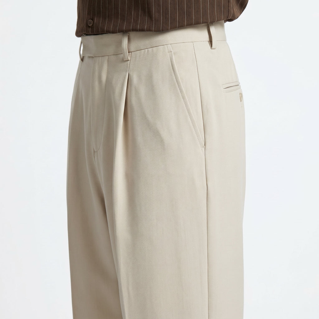 Men’s Straight-Leg Suit Trousers – Tailored Fit