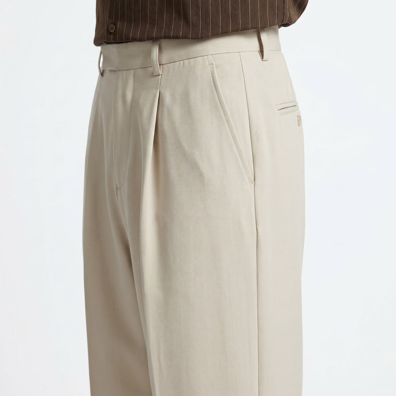 Men’s Straight-Leg Suit Trousers – Tailored Fit