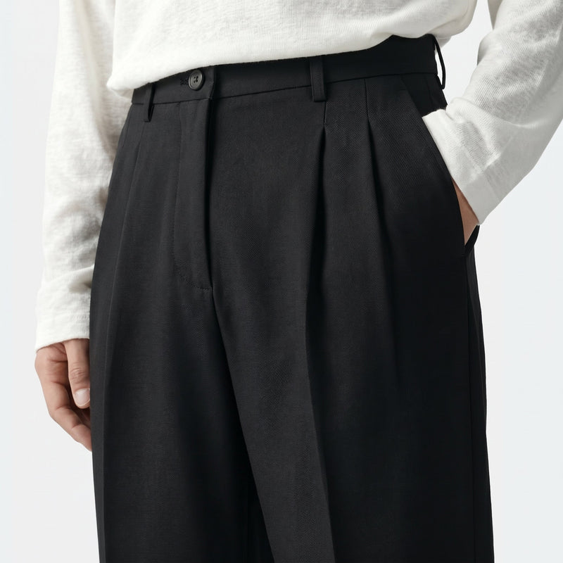 Men’s Straight-Leg Suit Trousers – Tailored Fit