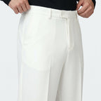 Men’s Straight-Leg Suit Trousers – Tailored Fit
