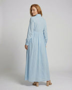 Women’s Lightweight Button Front Maxi Shirt Dress – Relaxed Flowy Silhouette